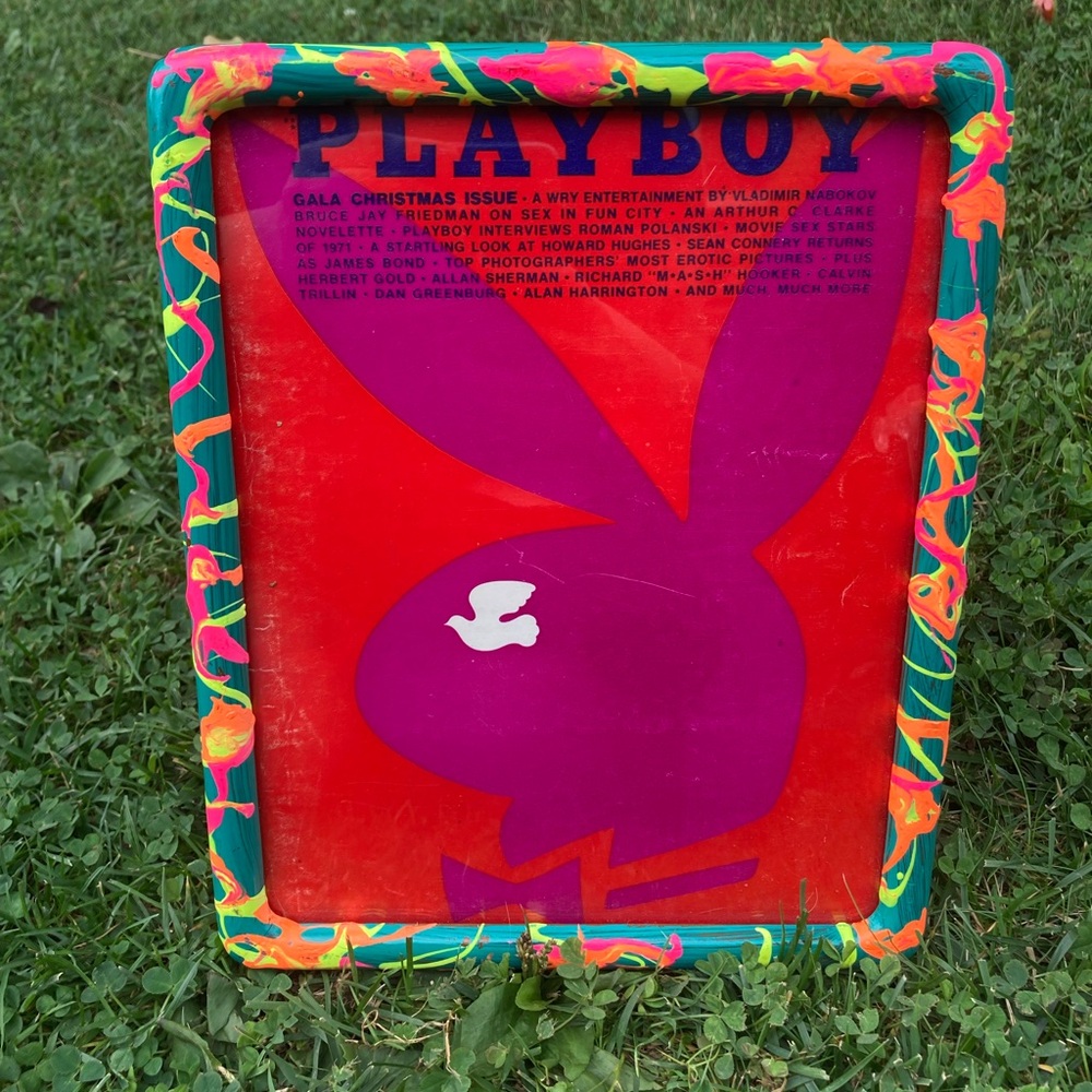 Framed Playboy Magazine Cover // Funky // Pop Art